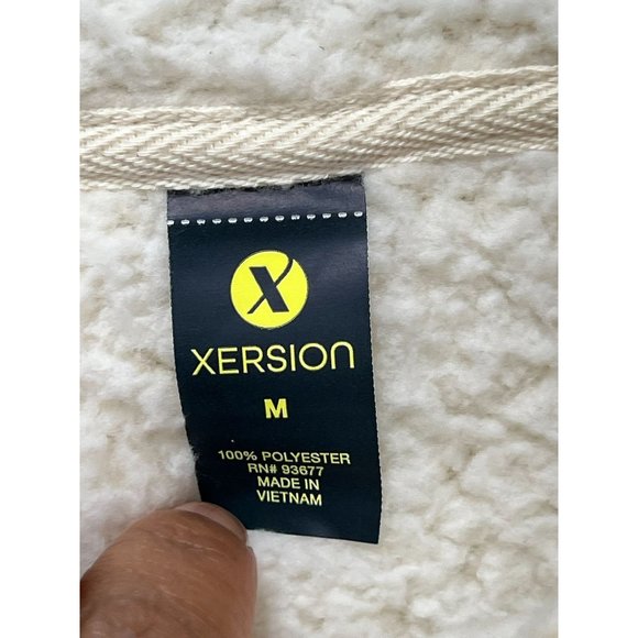 Xersion - Women's Super Soft Fleece Mock Neck Pullover Sweater - White - Medium - Picture 8 of 14